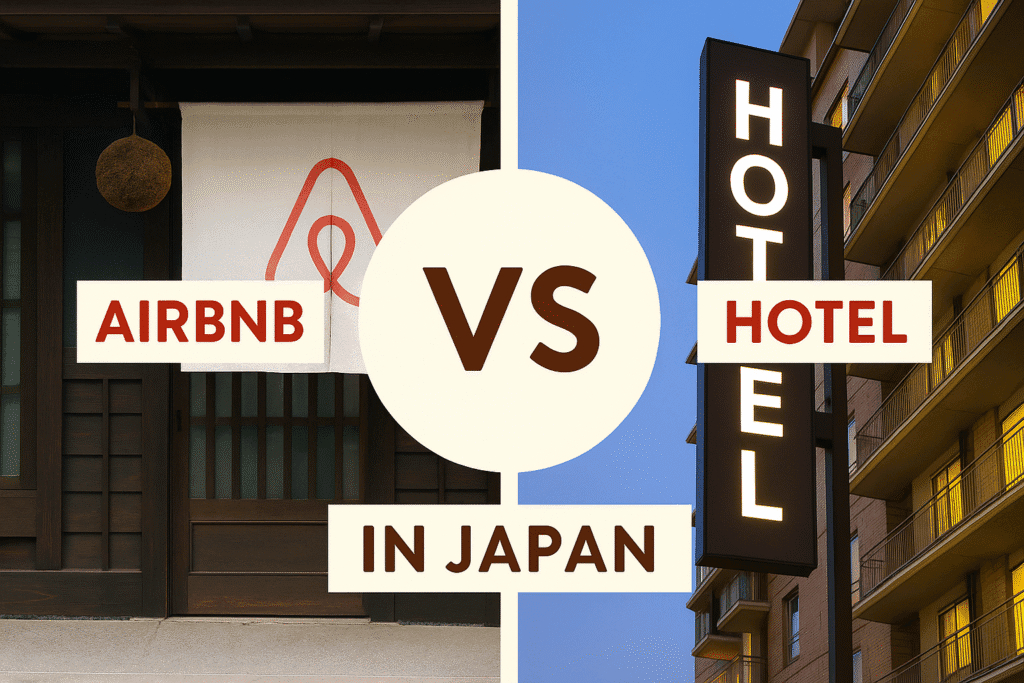 airbnb vs hotels in japan