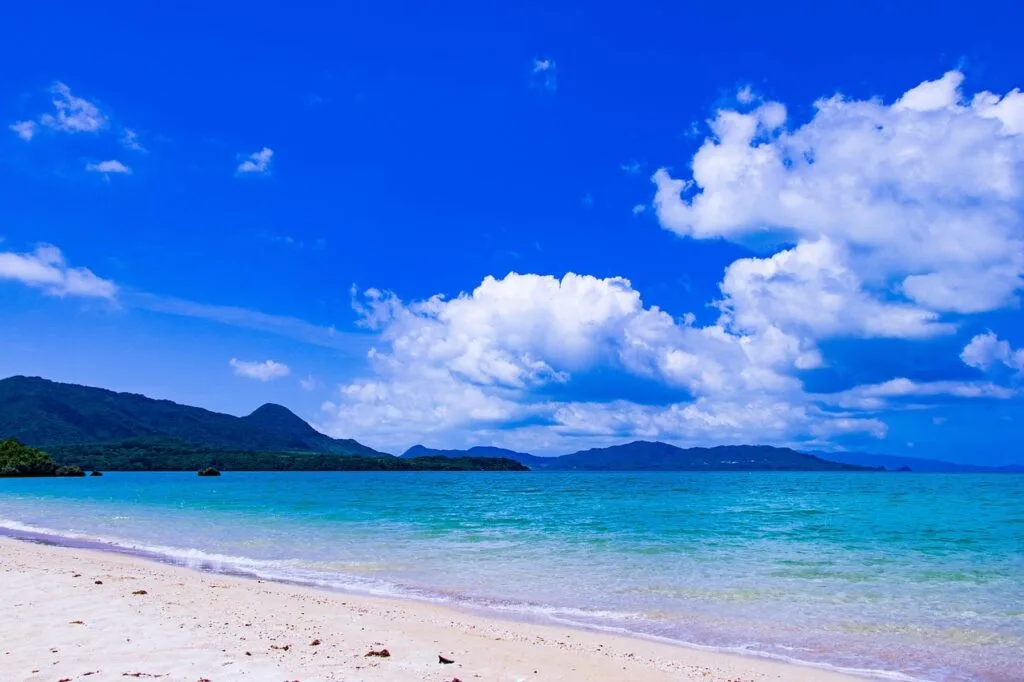 okinawa, sea, japan, landscape, sky, tropical, blue sky, ishigaki, blue, quiet, light blue, nature, healing, cloud, summer, coast, water, ishigaki island, natural, okinawa prefecture, southern island